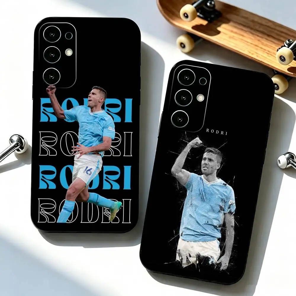 Football star Rodri  Phone Case For Samsung S25,S24,S21,S22,S23,S30,Ultra,S20,Plus,Fe,Soft Silicone Black Cover