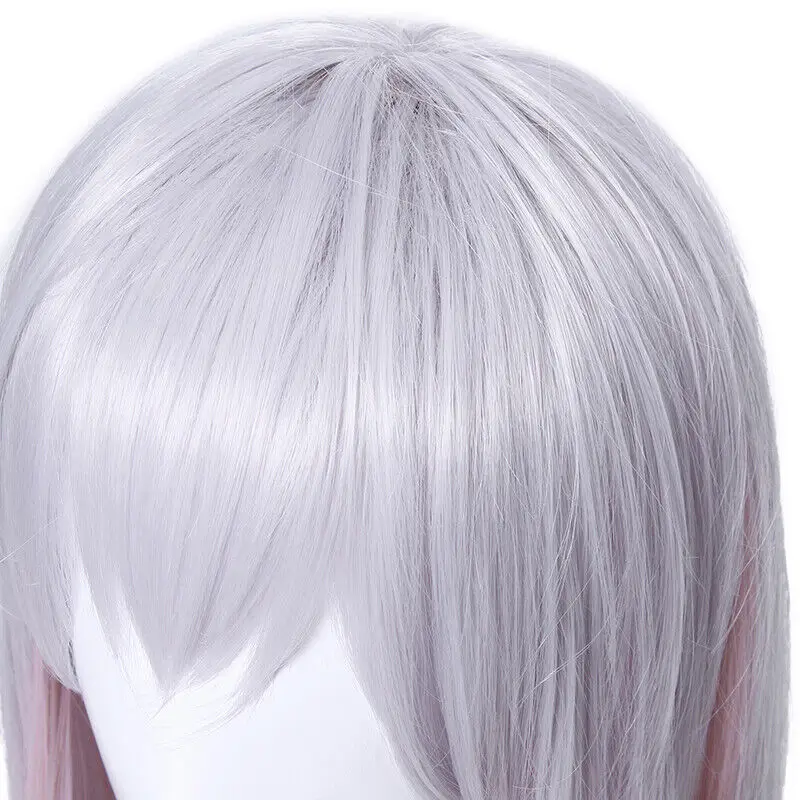 Eromanga Sensei Izumi Sagiri Cosplay Wigs Long Gray Mixed Pink Hair image 6