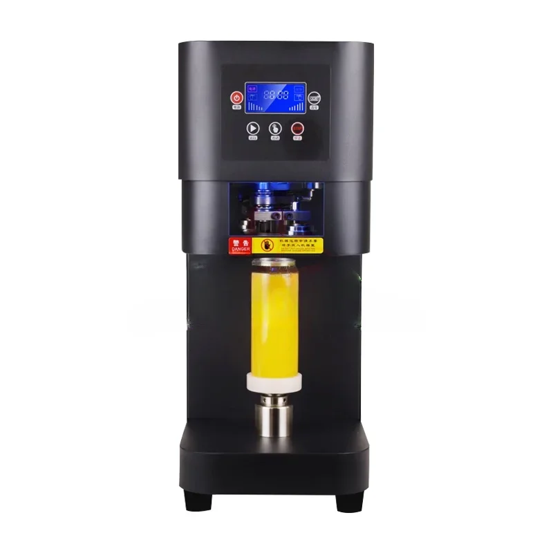 Full Automatic Tin Can Sealing Machine Zip Top Can Sealing Machine PET Bottle  Beer  Sealing  For Beverage  5.5cm Calibe