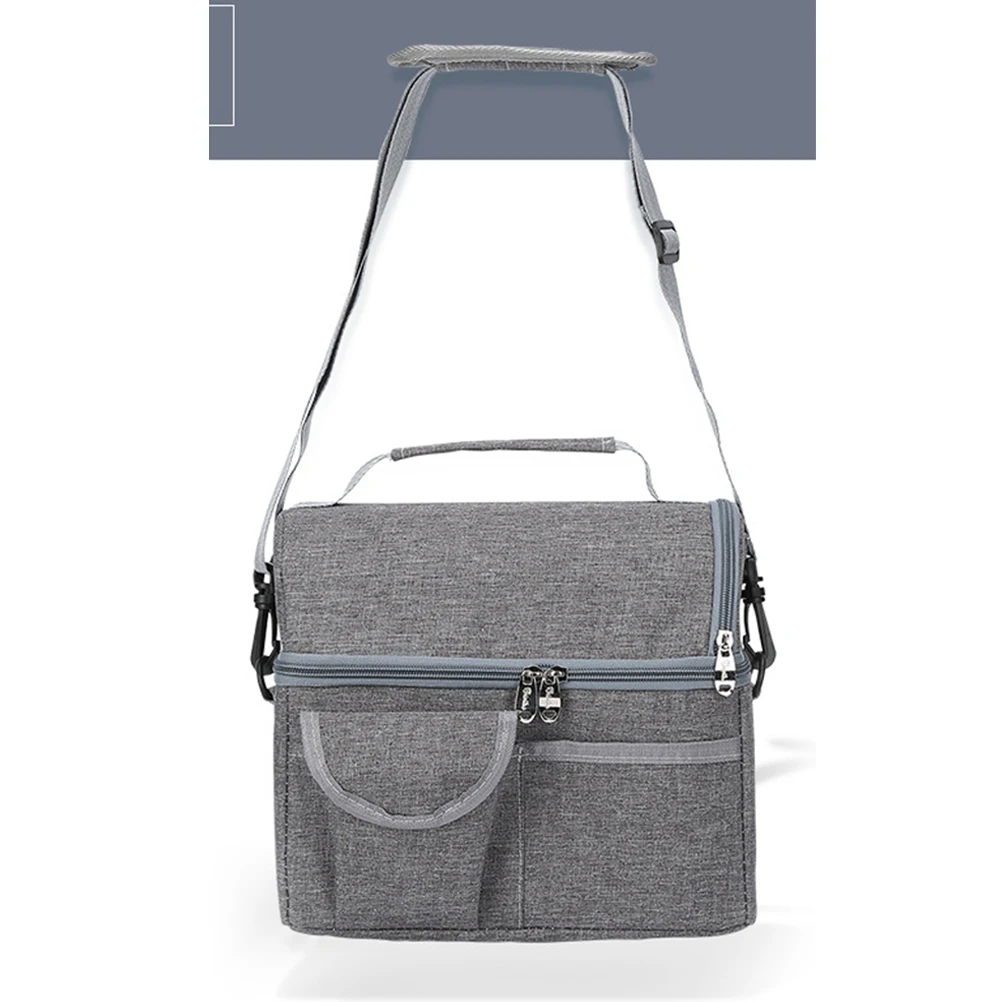 

Insulation Bags Cloth Canvas Thermal Lunch Box Leakproof Travel Cooler Tote Picnic Work Convenient
