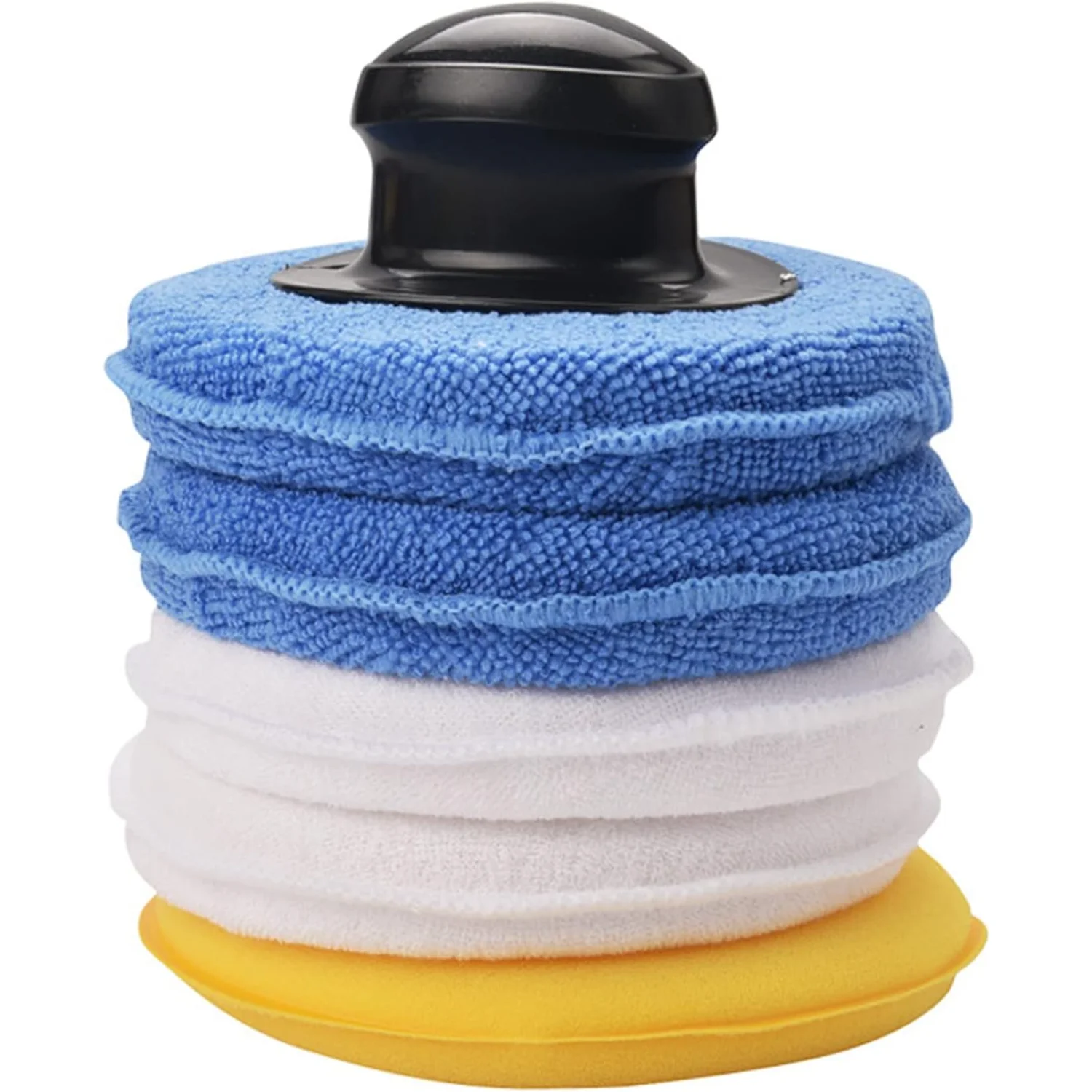 

Microfiber Applicator Pads Car Wax Applicator Pads Pack of 5 Microfiber Sponge Applicators with Handle