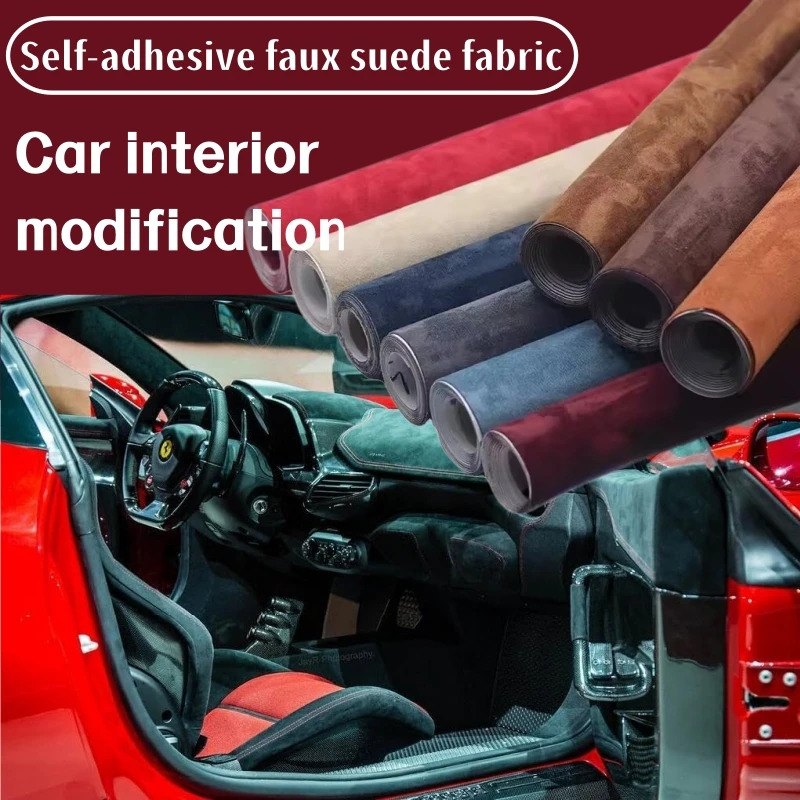 

Self-adhesive Suede Patch Fur Leather Repair Car Interior Modification/Door Panel Central Control Renovation Self-adhering Suede