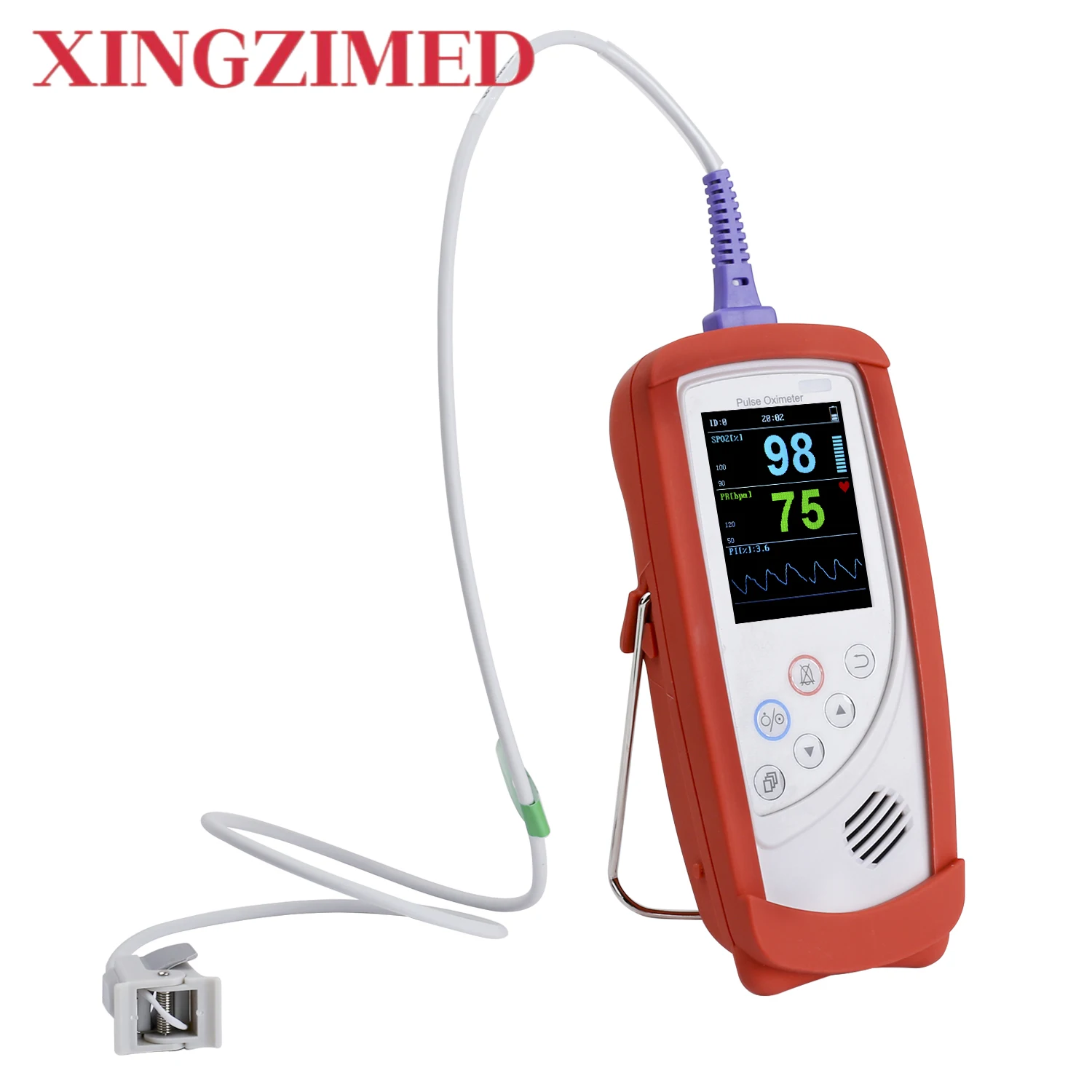 Медицинское устройство XINGZIMED, перезаряжаемый ручной оксиметр, импульсный монитор для радионяни и ветеринарного кислорода в крови