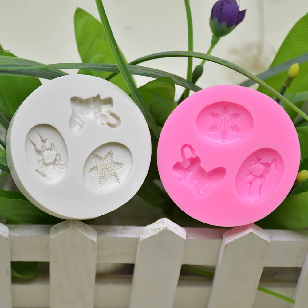 

Christmas Snowflake Silicone Cake Mold Soap Chocolate Fondant Baking Tool Kitchen Diy Molds Easy Clean Oven Dishwasher