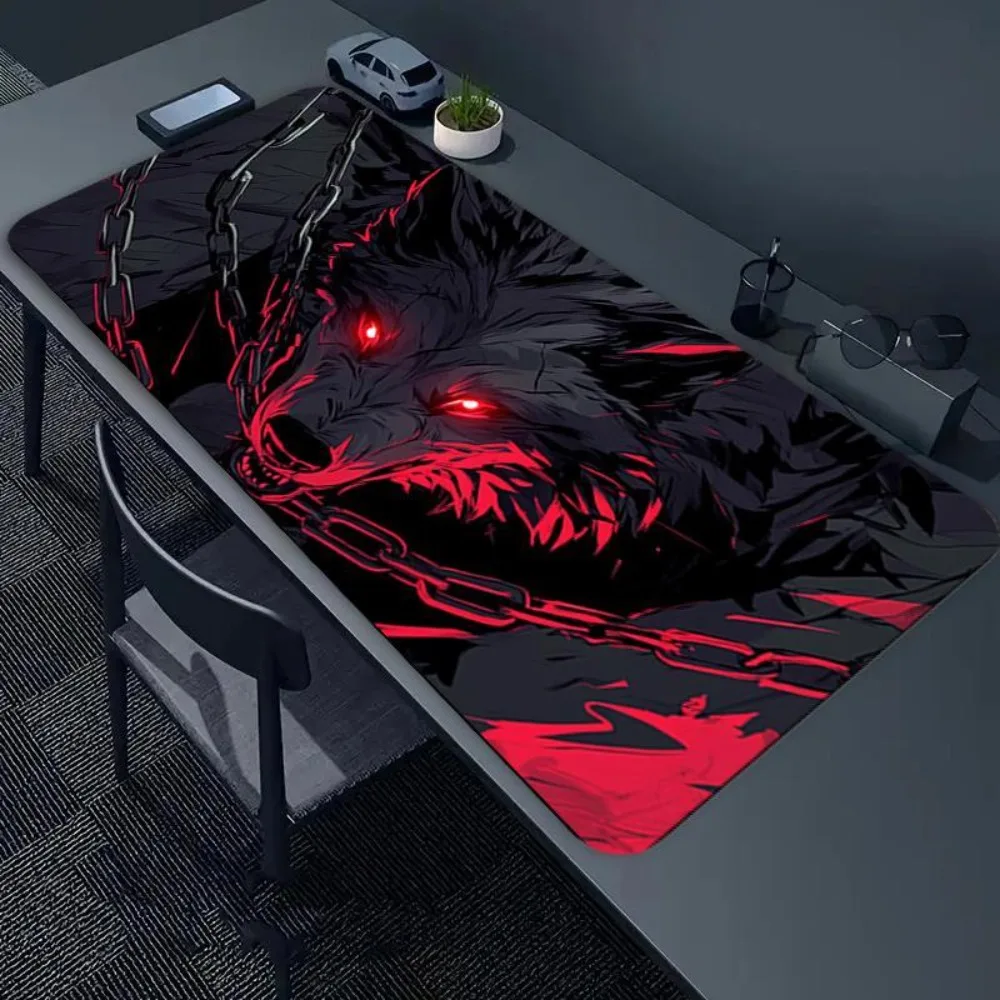 Dark Chain Lion Blood Pattern Table Mat, Coffee Mat, Washing Machine Mat, Mouse Pad, Large Game Table Mat escritorio accesorios