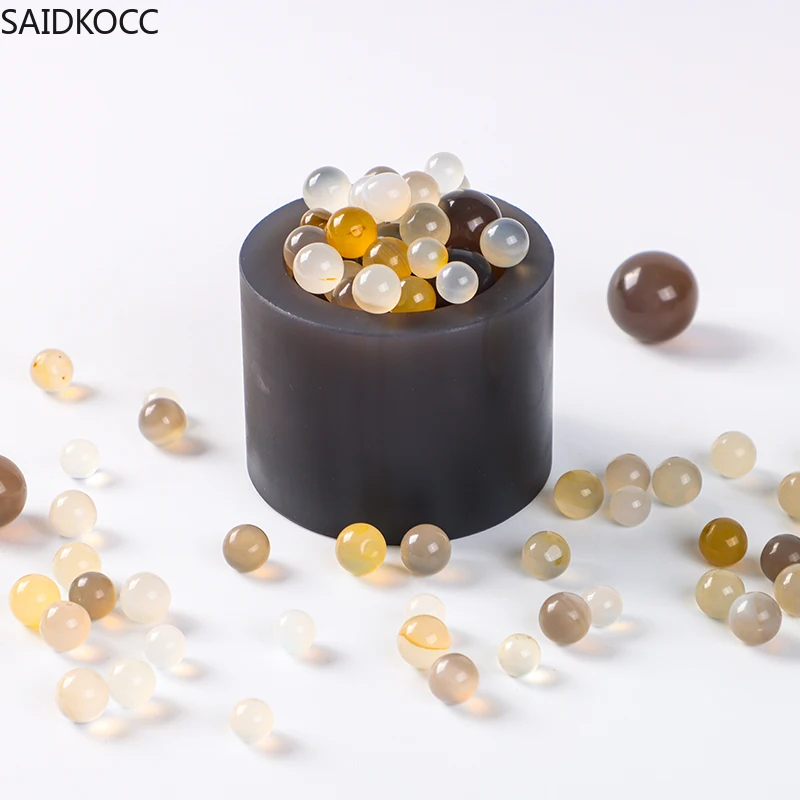 

SAIDKOCC 1kg Agate Grinding ball Pestle Grinding sphere Natural Agate Mortar Lab Grinding All size optional