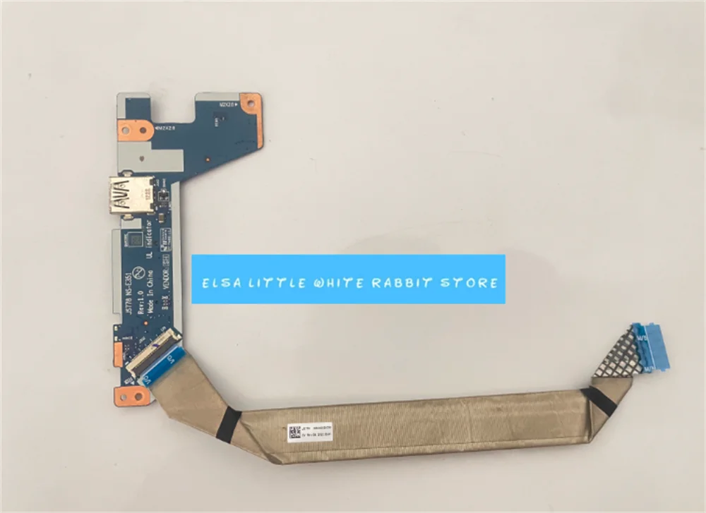 PARA IdeaPad 1 15ACL7 17iau7 V17 G4 PLACA DE ALIMENTAÇÃO USB COM CABO NS-E351