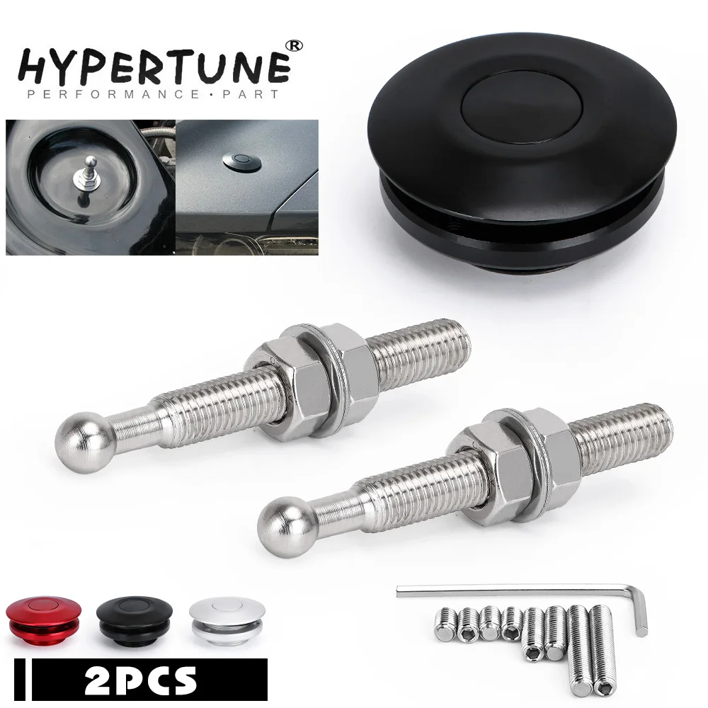 

Sport Universal Push Button Billet Hood Pins Lock Clip Kit Car Quick Latch New For FORD Mustang 4.6L V8 96-04 HT-HP31