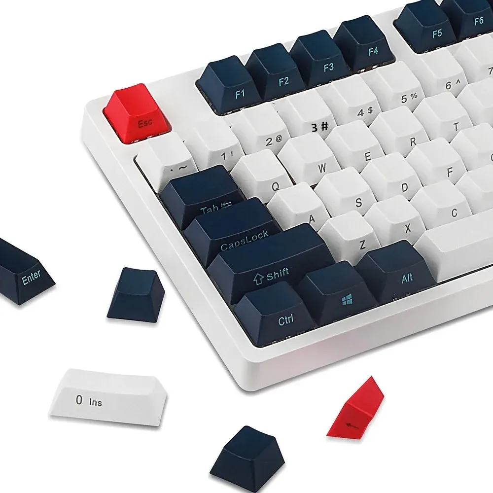 Keycaps for Gaming Mechanical Keyboard PBT Side Printed OEM Profile keycap set for 61 87 104 108 MX Switches Mechanical Keyboard