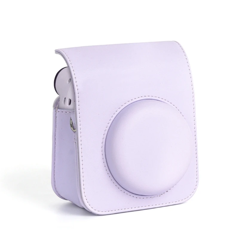 For Instax Mini 12 Camera Case PU Leather Soft Silicone Cover Bag for Fujifilm Film Camera Bag with Shoulder Strap