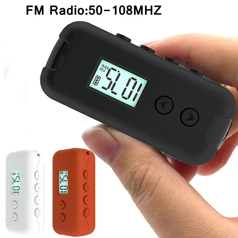 

Mini Pocket FM Radio Portable 50-108MHZ Radio Receiver Stereo Radio Radio Outdoor Player FM Music Mini Walkman New