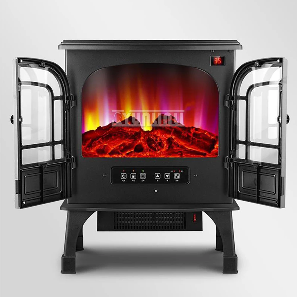 

Luxury Electric Heater 3D Fireplace Flame Electric Fast Heat Heater Household Indoor Smokeless Eletrodomestico