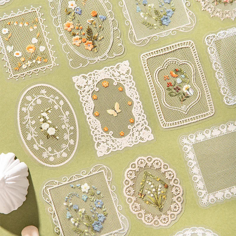 

4packs/1lot Kawaii Stationery Stickers glazed gauze lightly Diary Decorative Mobile Scrapbooking DIY Craft Stickers
