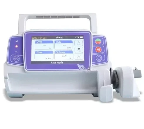 Small veterinary injection pump at the veterinary clinic