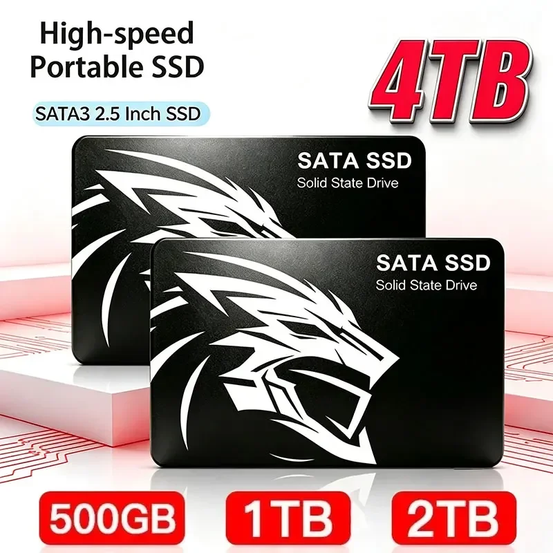 2.5 Inch SSD Internal Solid State Drive High Speed 500GB 1TB 2TB 4TB Shock Resistant Gaming SSD for Desktop Laptop PC