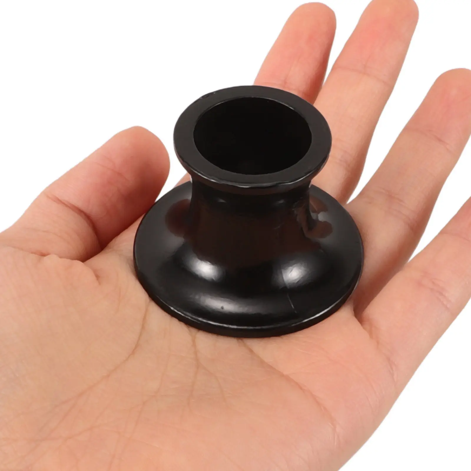 Men's Safety Stand Metal Aluminum Alloy Black Stable Base Bathroom Countertop Shaving Brush Holder Organizer