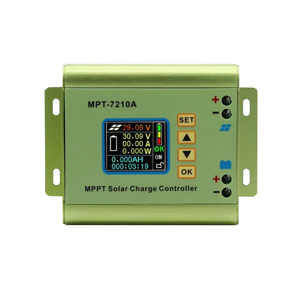 MPT 7210A Solar Regulator Charge Controller Regulator DC-DC Booster Voltage Ammeter Electrical Tool Accessories High-Speed