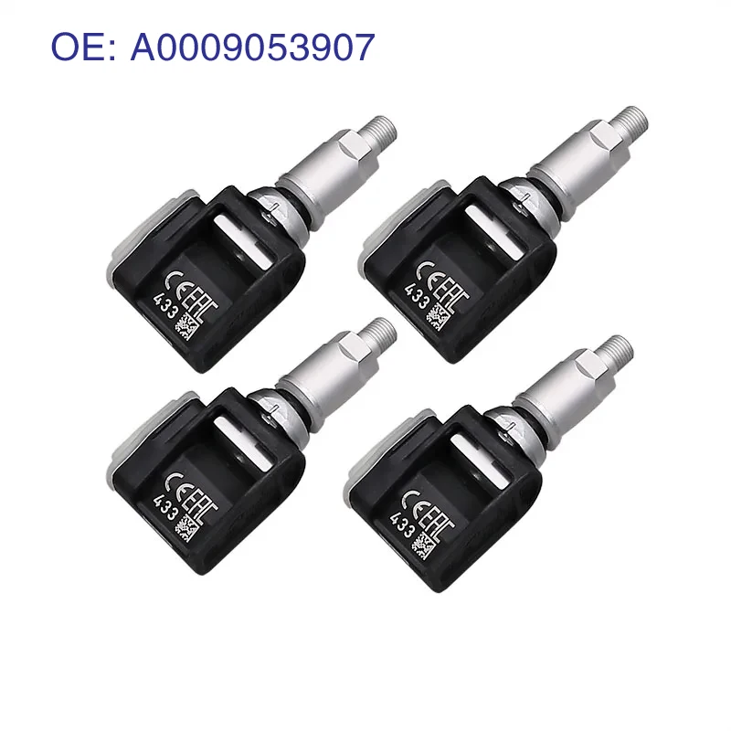 4PCS TPMS Sensor A0009053907 Tire pressure sensor 433MHz For Mercedes-Benz C190 W205 C205 N293 X253 C253 C217 R172