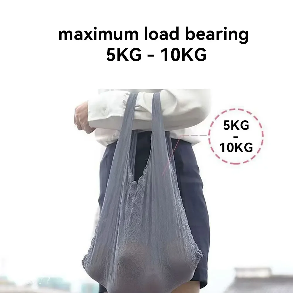 1pc Magic Expansion Fold Pleated Flexible Stretch Bag Large Capacity Shopping Elastic Paddy Portable Handbag Reusable Mini Tote