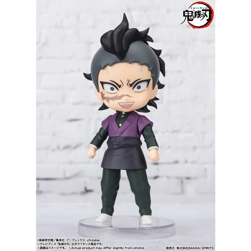 Bandai-figura de acción Original de Demon Slayer Figuarts Mini 127, Shinazugawa, Genya, Anime, juguetes para niños, regalo, modelo coleccionable