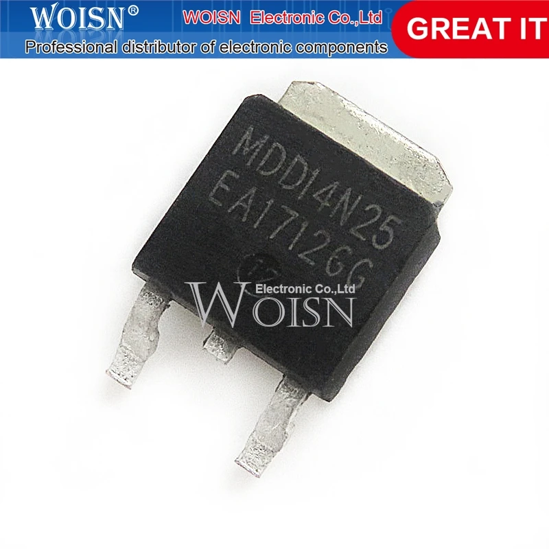 10PCS MDD14N25 14N25 TO-252