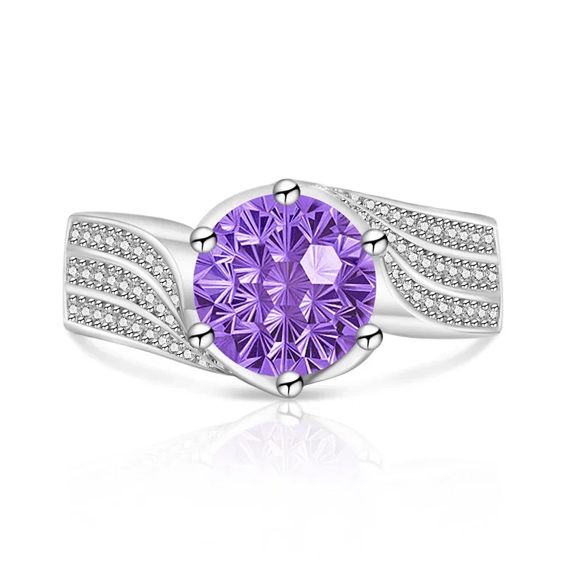Im Jahr 2026 erscheint der klassische 925 Silber 'Drei Leben, Drei Lieben' Ring mit wunderschönem Schnitt. Der Bezaubernde Papara Diamant Damenstil – Detail 10