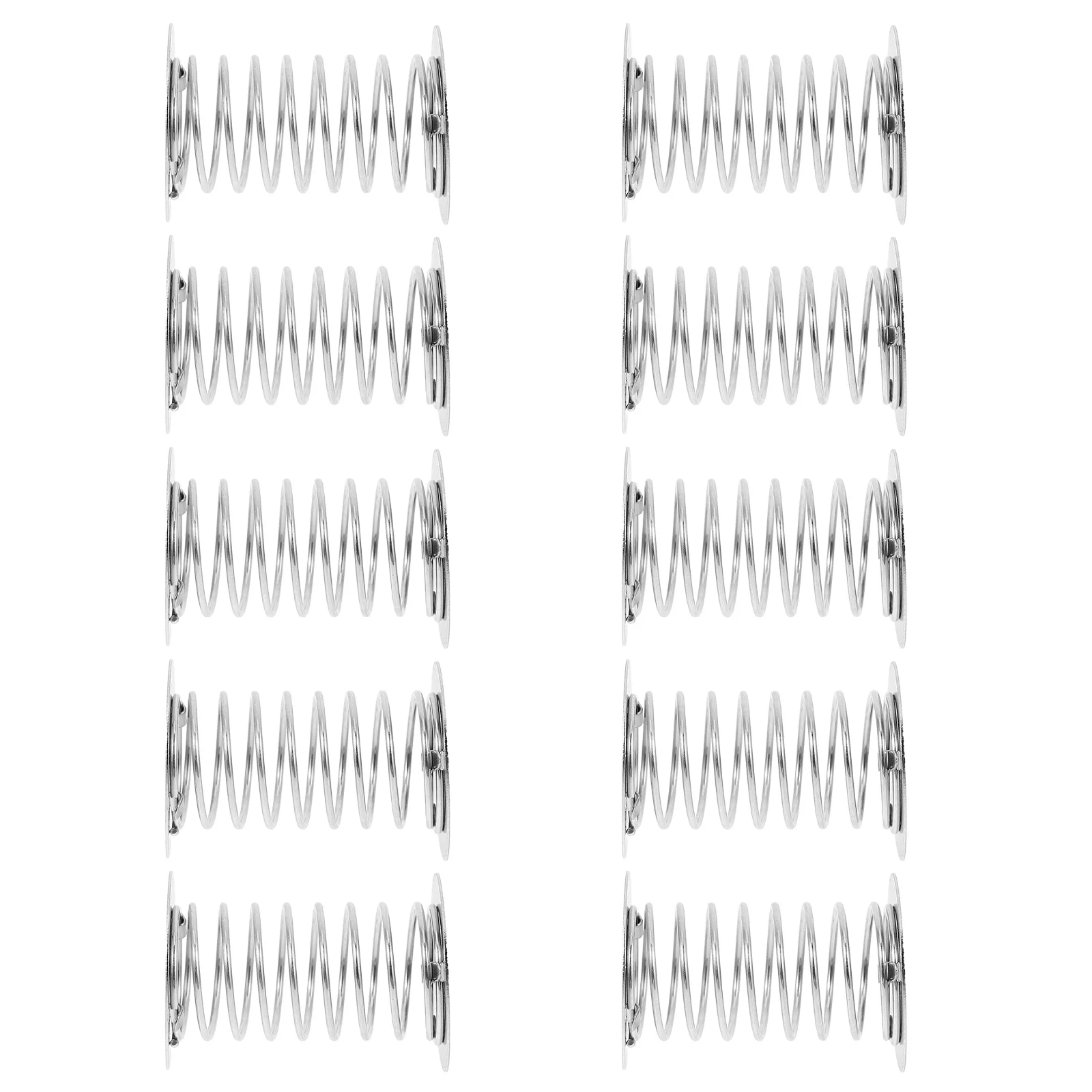 

10 Pcs Spring Car Dashboard Dancing Toy Base Shake Head Silver Replacement For Lightweight Portable DIY Accessories