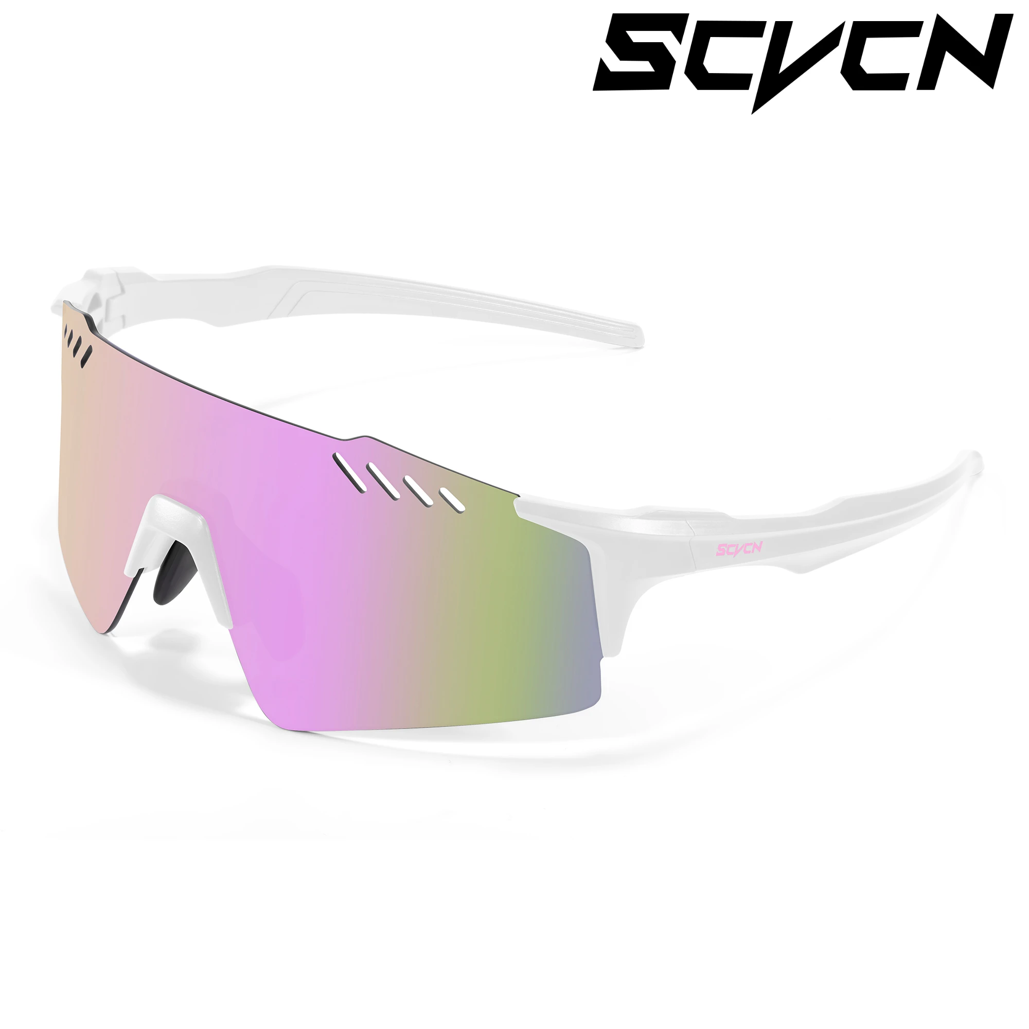 SCVCN Cycling Glasss Fashion Sunglasses Rimless Outdoor Sports Running Drving for Men Fishing Goggles Mtb Bicycle Eyewear 1 Lens