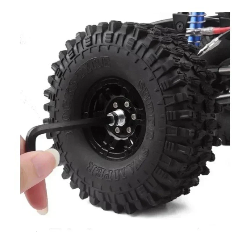 ล้อแม็กซ์โลหะ 4 ชิ้น ขนาด 1.9 นิ้ว แบบ Beadlock สำหรับรถบังคับวิทยุ 1:10 รุ่น Axial Scx10 Scx10 Ii 90046 Axi03007 D90 Yikong Trax Trx4