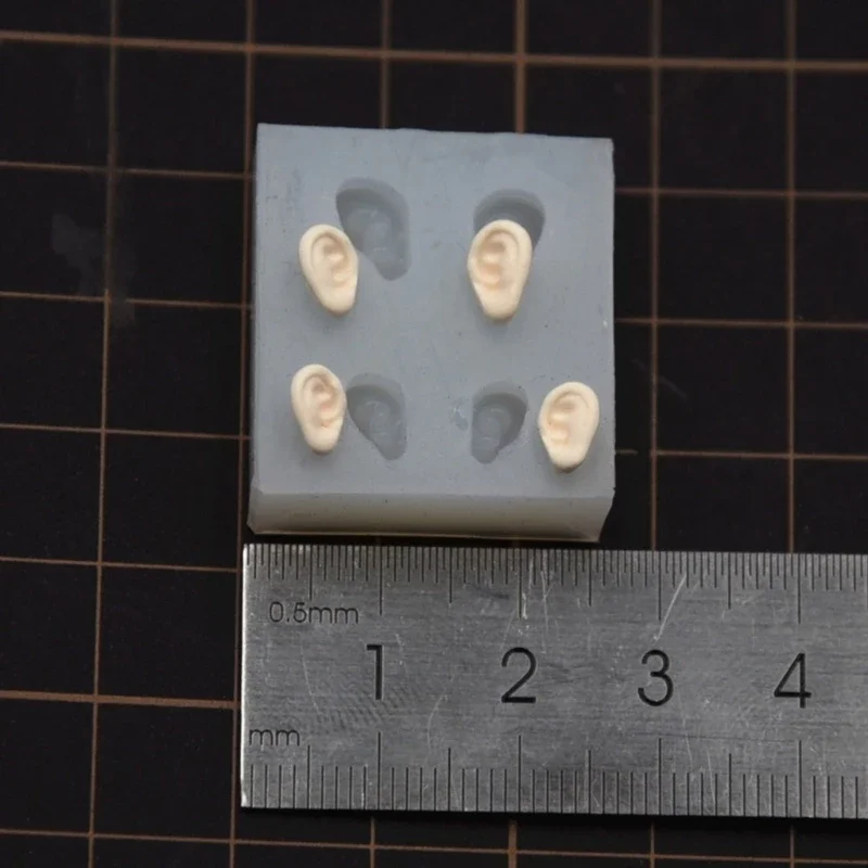Universal Use Ear Silicone Mould Pottery Clay Ear DIY Light Clay Molds