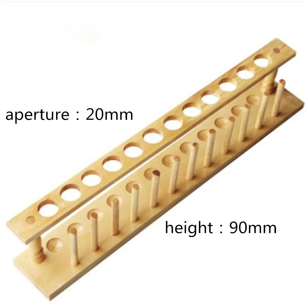 

1pcs Test Tube Rack Wooden Laboratory Test tube Stand Shelf Lab School Supplies 12 holes