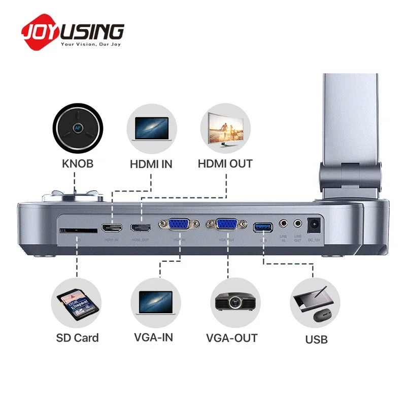 Joyusing V1XS 12X Optical Zoom Document Camera Professional Digital Visualizer Document Camera