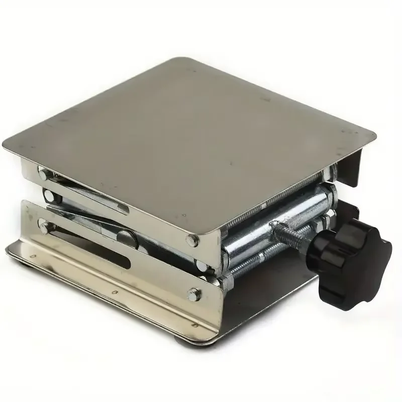 Adjustable Stainless Steel Lifting Table, Suitable for Woodworking and Carving - Durable Compact Design Manual Height Adjustment