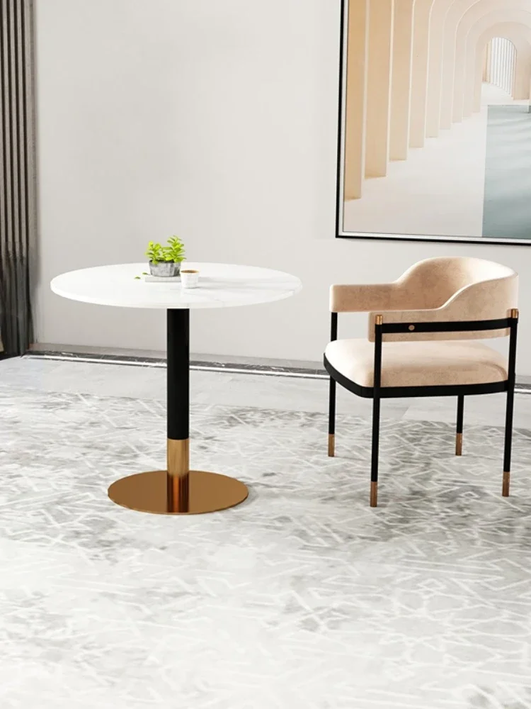 ~Conference Negotiation Table and Chair Creative round Table Reception Simple Modern Small Apartment Dining Table and Chair