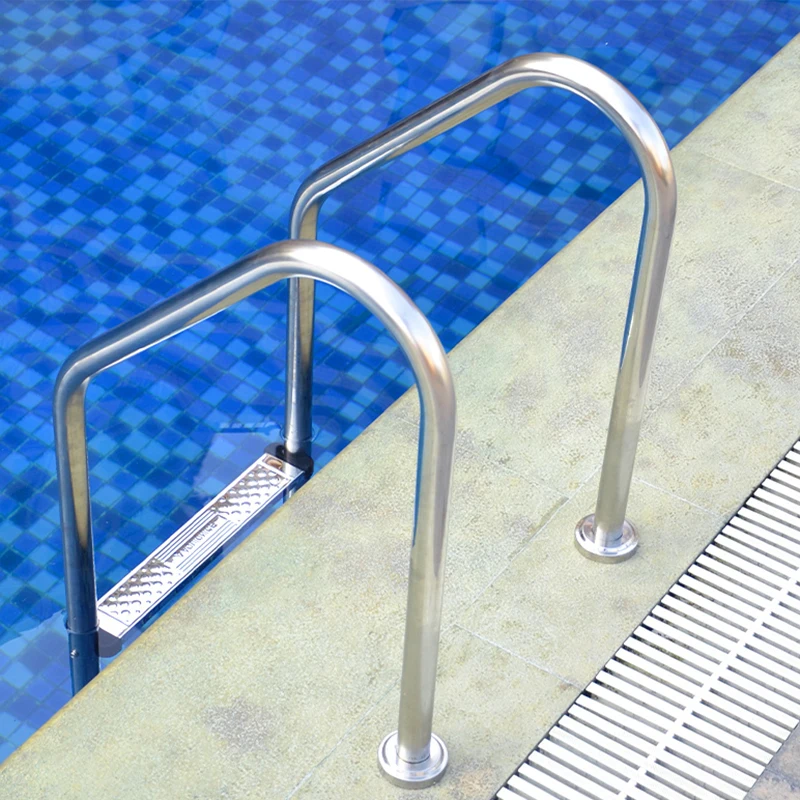 Factory Wholesale Stainless Steel 304 & 316 Removable Above Ground Pool Ladder Steps High Quality Accessory for Pool Ownerspromo