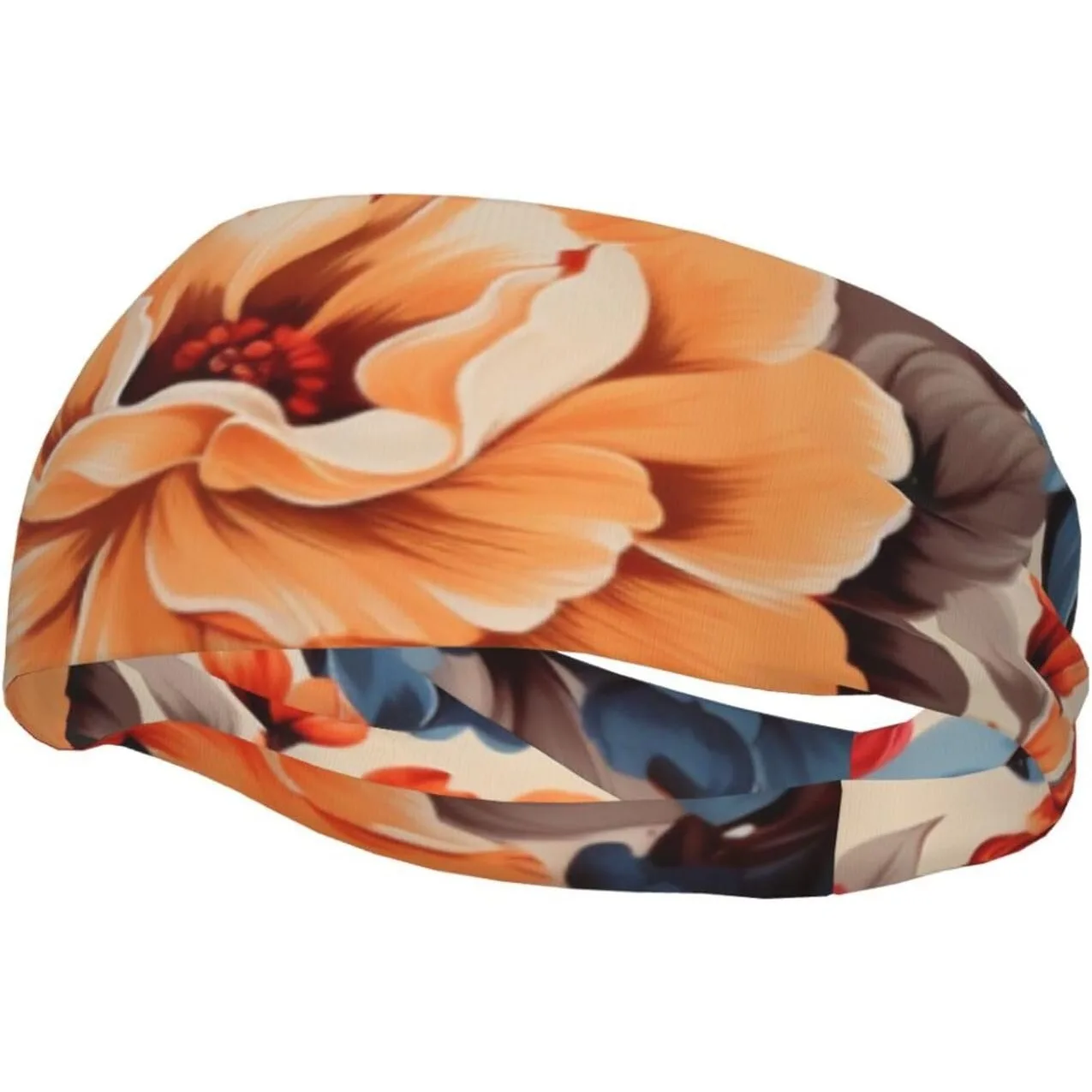 

Спортивные повязки на голову с цветочным принтом для женщин и мужчин, легкие дышащие нескользящие повязки на голову для тренировок