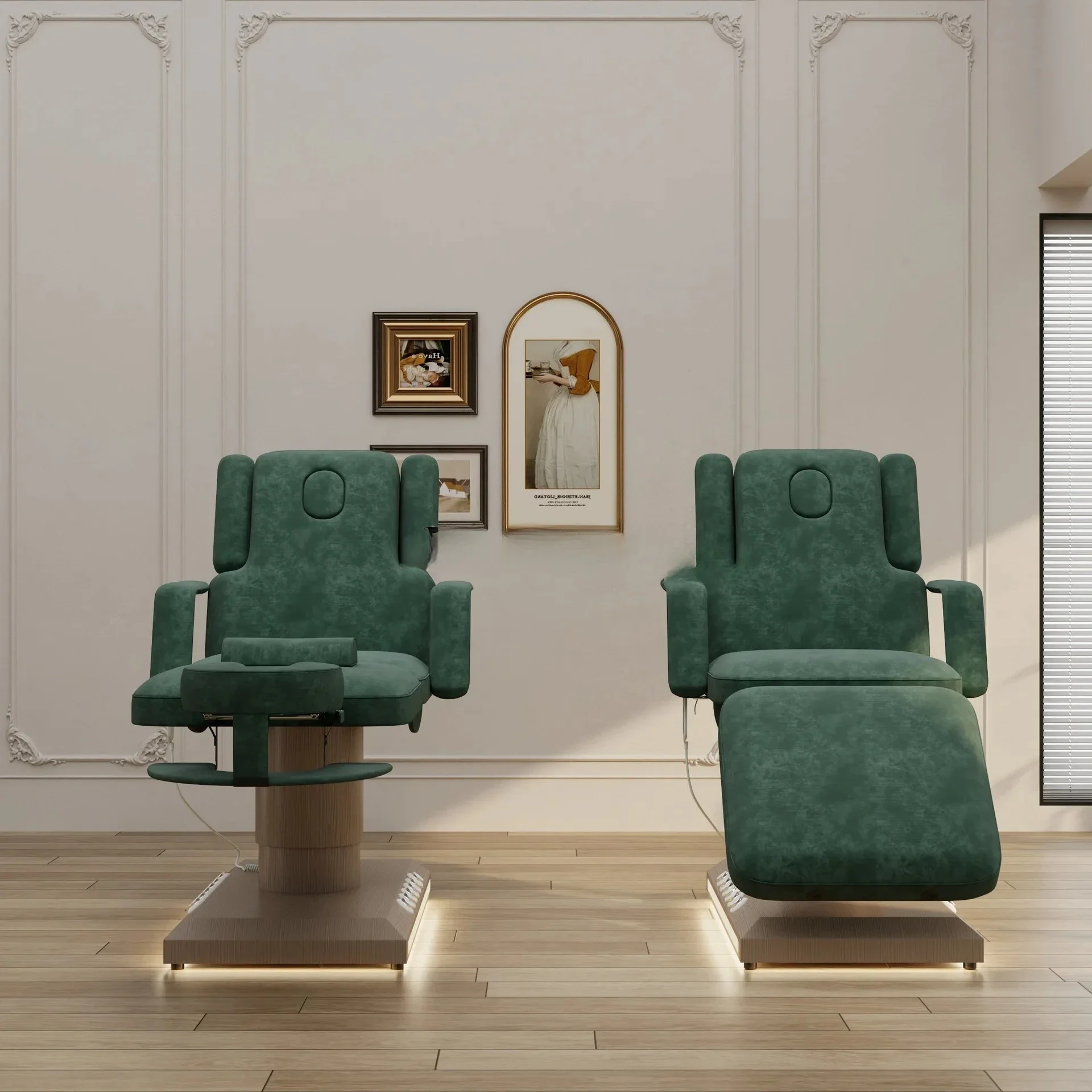 سرير التجميل الكهربائي، سرير العلاج بالتدليك الخاص لصالون التجميل #3