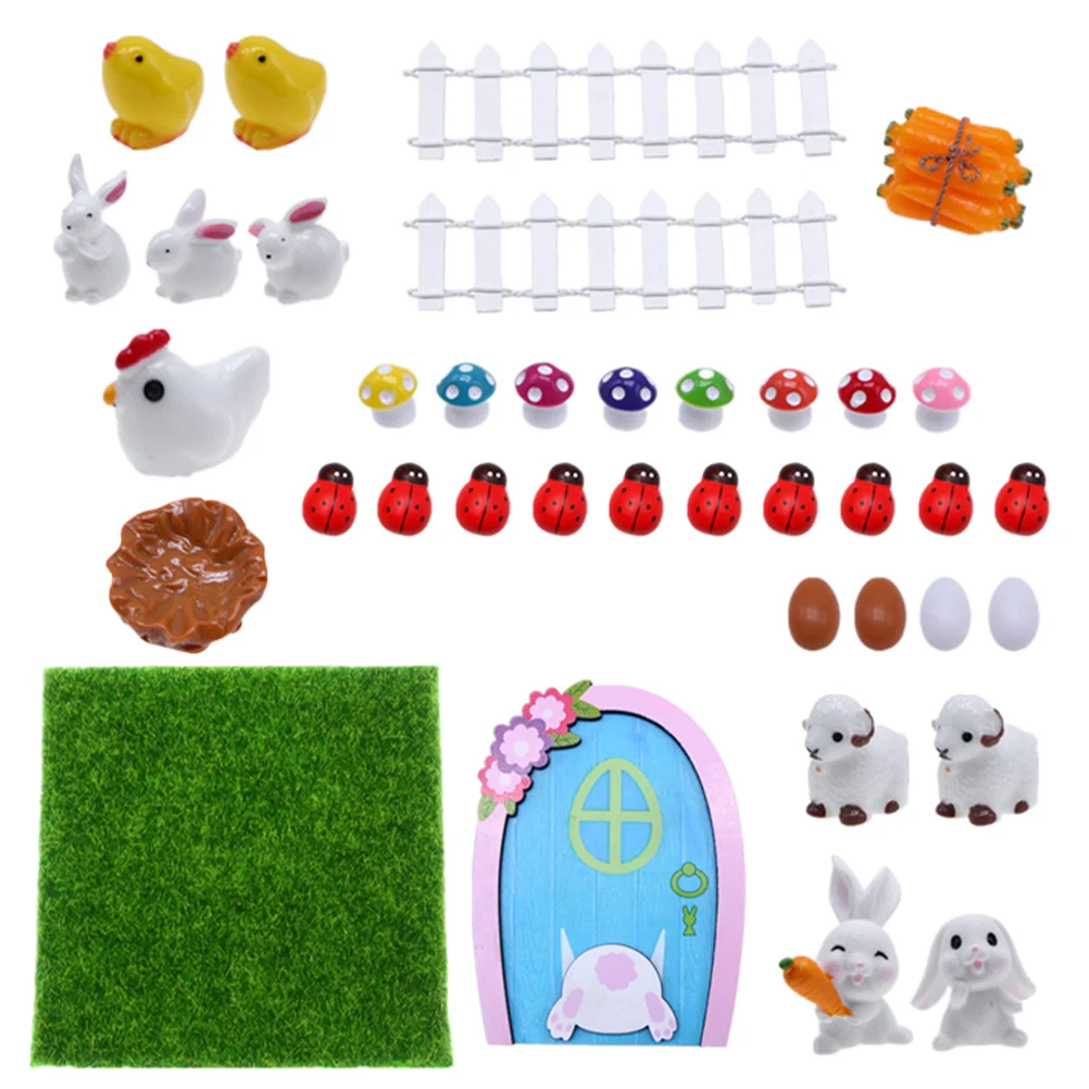 

Easter Decoration Miniature Fairy Door for Garden Ornament Small Ornaments Adornment