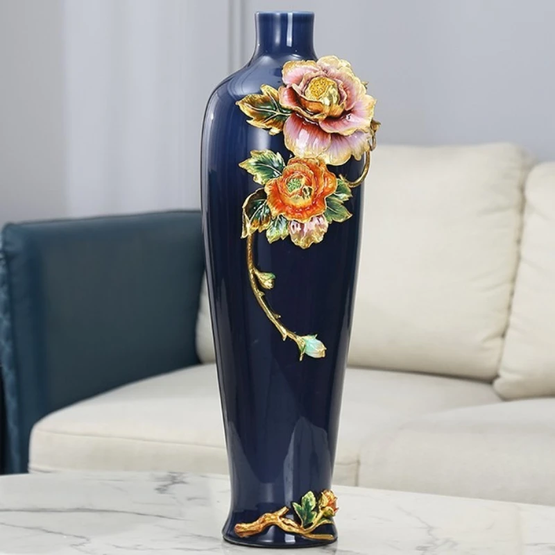 hp-a  Source factory to undertake all kinds of enamel color metal vase accessories ceramic vase creative decoration