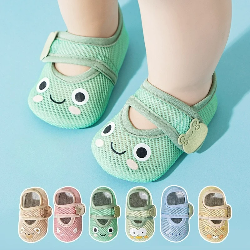 

2026 New Mesh Cartoon Spring and Summer Soft-soled Toddler Shoes Non-slip Cloth-soled Floor Shoes