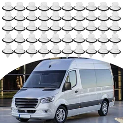50pcs Car Side Body Moulding Strip Trim Clips 50pcs Car Bumper Fixing Clip A9109910000 Plastic For Mercedes For Sprinter Mk3