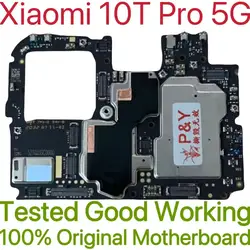 Global Version Original Unlocked Motherboard for Xiaomi 10T Pro 5G Tested Circuit Plate Main Logic Board for Xiaomi 10T Pro 5G