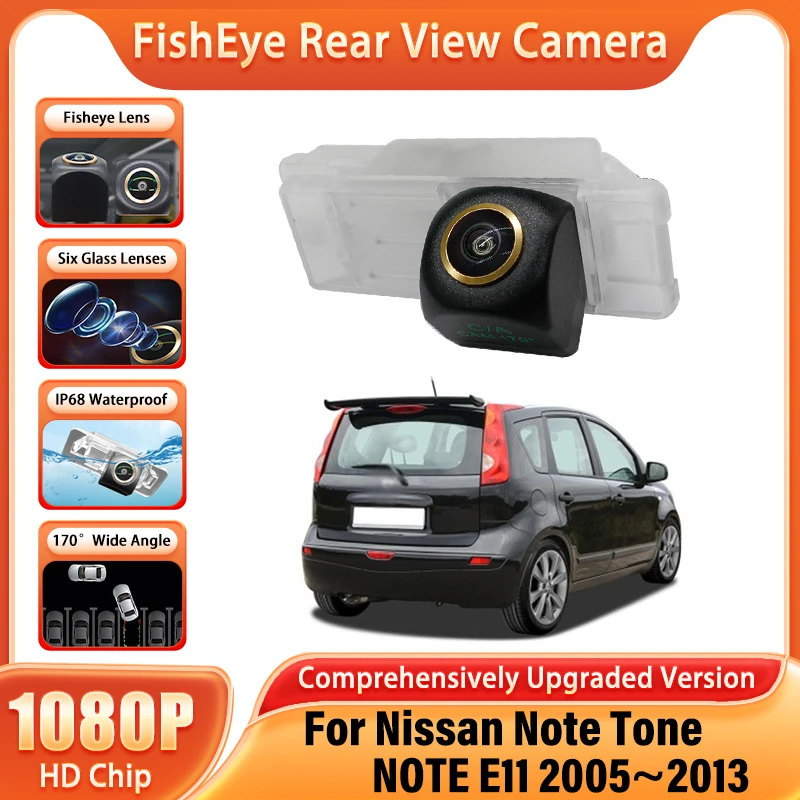 

Камера заднего вида для Nissan Note Tone ПРИМЕЧАНИЕ E11 2005 ~ 2012 2013, ночное видение, CCD, номерной знак, резервная камера с золотым объективом