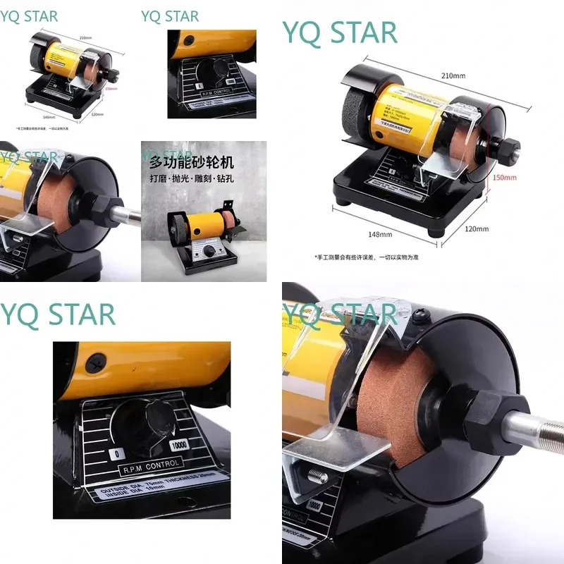 for Desktop Grinding Machine for Tools 5005 with Adjustable Speed Polishing Wheel Grinder Benchtop Tool Grinder for Metal