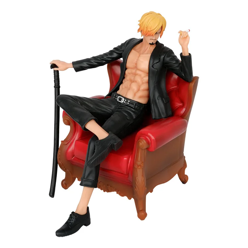 Figura de acción Sanji de One Piece, estatua de PVC GK de 15cm, modelo de muñeco de colección, adornos, regalos