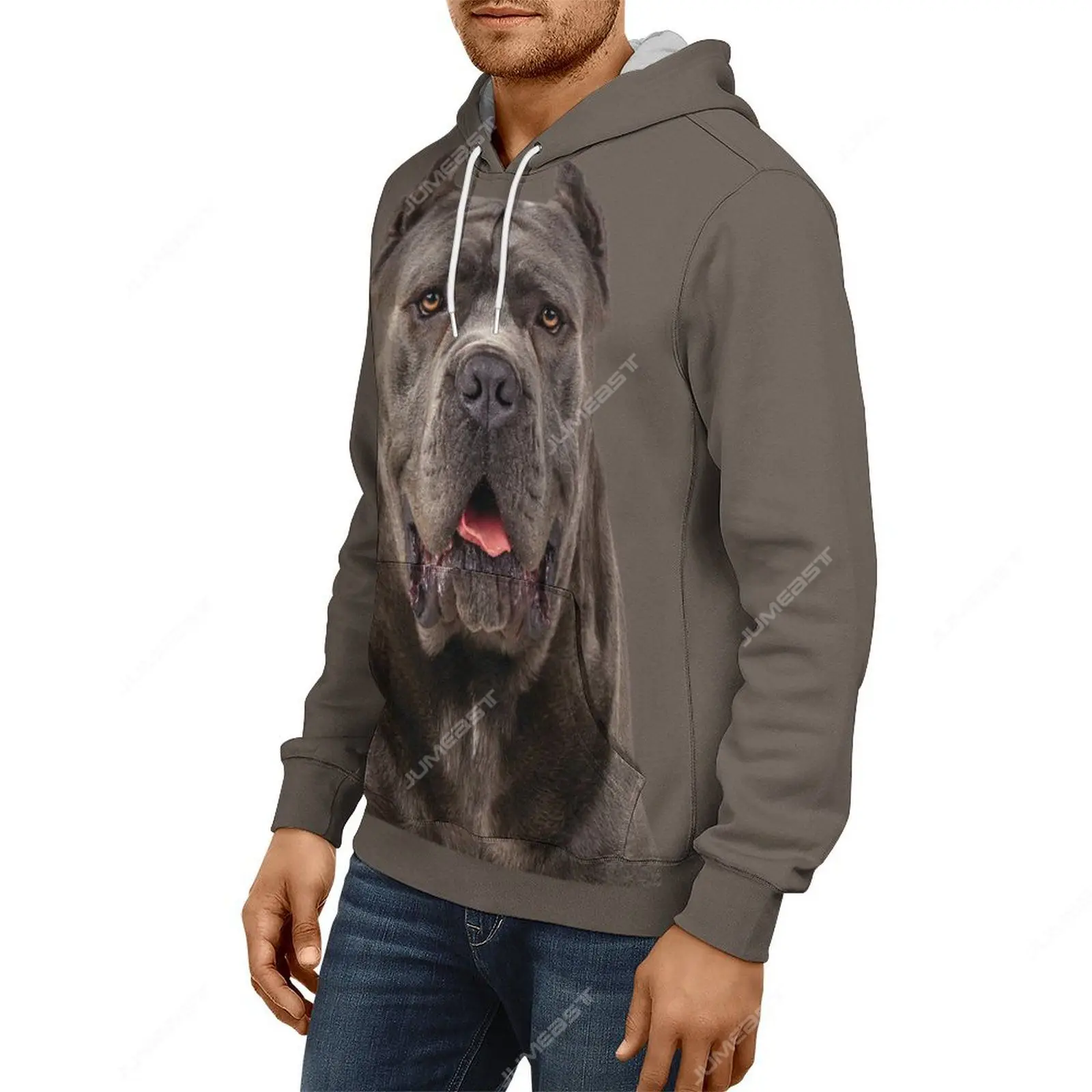 Jumeast 3D Print Pet Dog Dachshunds Men Hoodies Cute Boxer Animal Cane Corso Hooded Sweatshirts Newfoundland Youth Clothes Coats