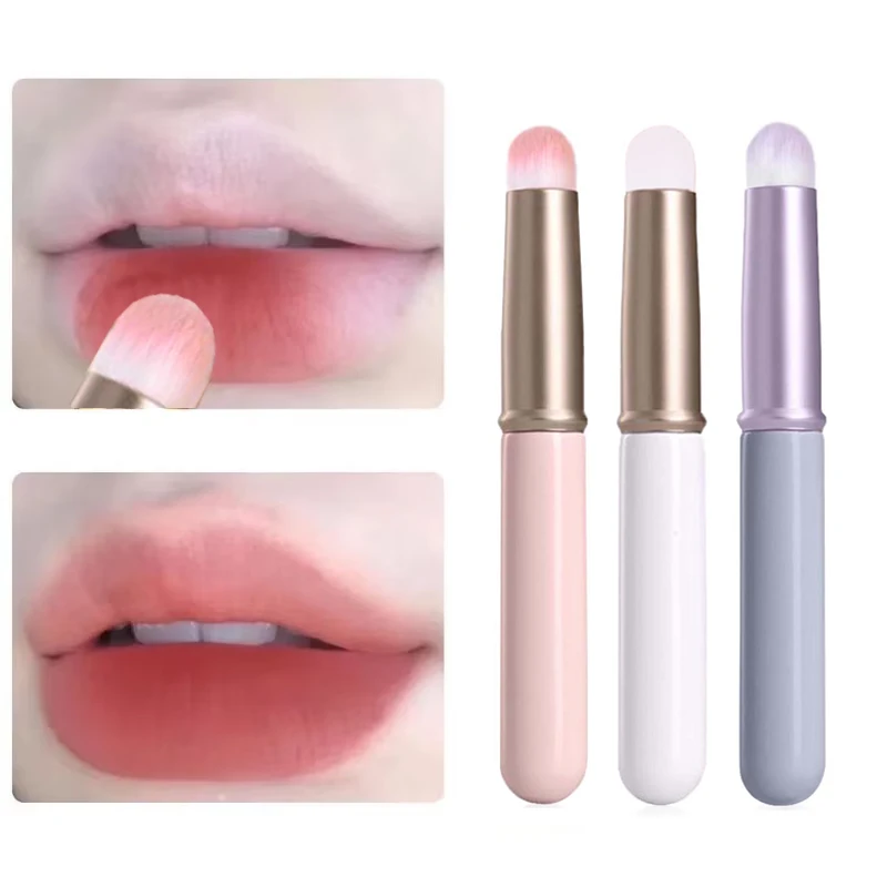 Soft lip brush Cap concealer brush like fingertip Q soft lipstick makeup brush round tip easy to apply