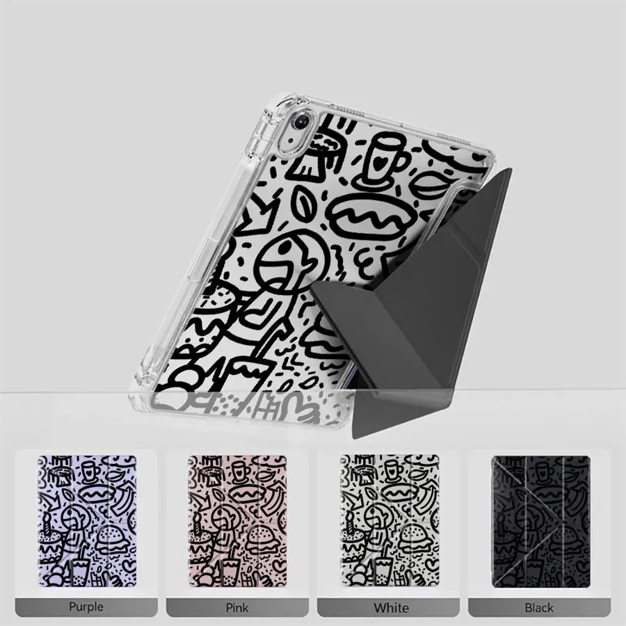 

Y-Fold Holder Cover Tablet Case For iPad Air 4 5 M3 M2 1 2 M4 11inch Pro 11th 10th 9th 8th 7th 12.9inch Mini 6 7 Pro 2025 Street