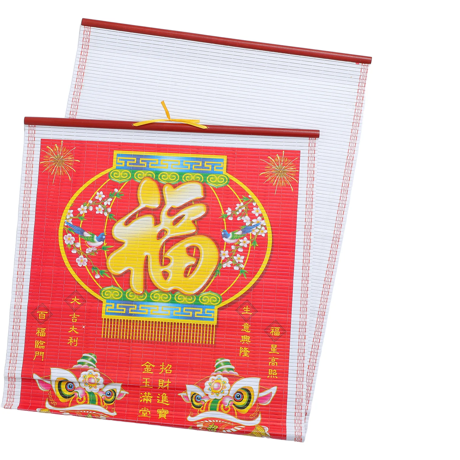 

2026 Horse Zodiac Lunar Calendar Scroll Traditional Chinese Wall Art Feng Shui Home Office Decor Hanging Rattan Daily Planner