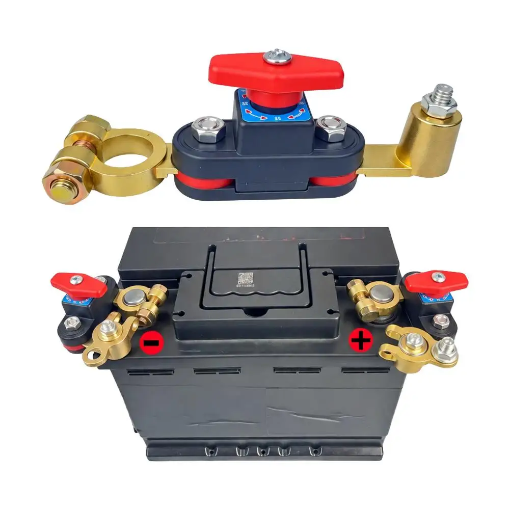 Car Battery Disconnect Switch Bidirectional Joint Can Rotate Disconnect Switch ﻿Anti-Power Off Leakage Circuit Breaker 12-24v
